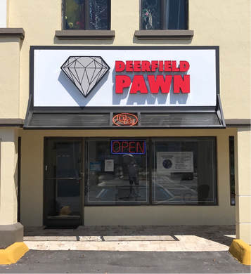 Deerfield Pawn is located inside the Deerfield Square Shopping Center.  618 S. Federal Hwy., Deerfield Beach, FL 33441.